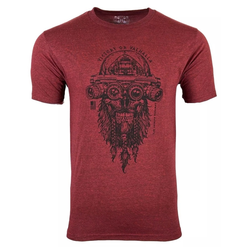 Howitzer Style Men's T-Shirt VICTORY OR VALHALLA Military Grunt S M L XL 2XL 3XL